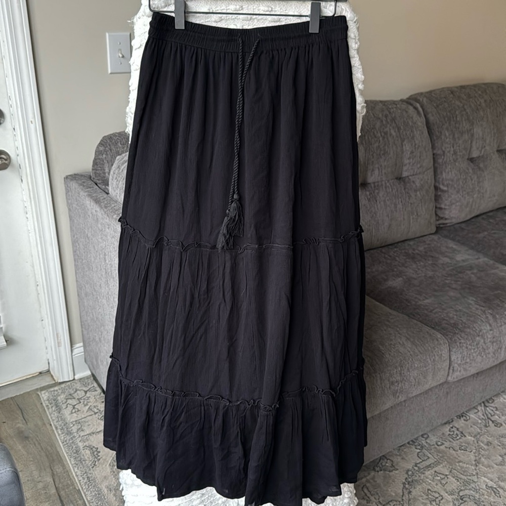 Beautiful long black maxi skirt